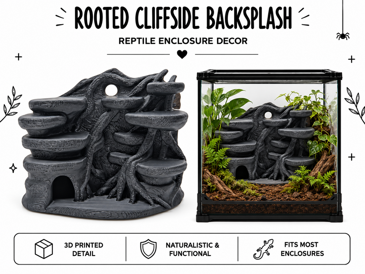 Rooted Cliffside backsplash, Multi-Level Den