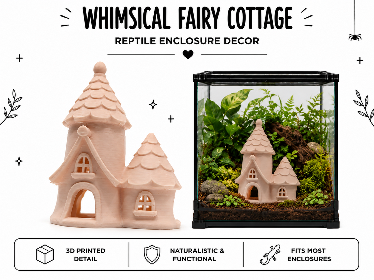 Whimsical Fairy Cottage Reptile Hide