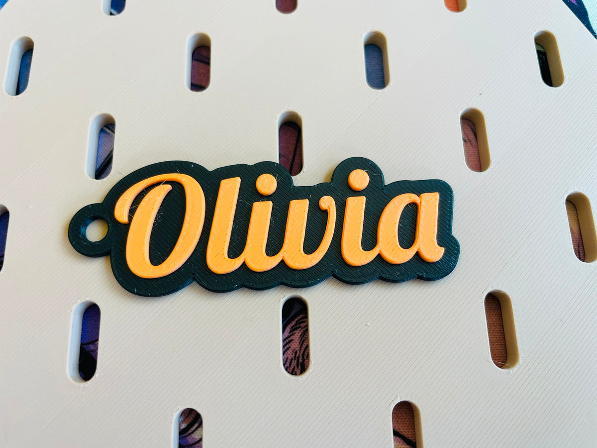 Personalized name keychain example