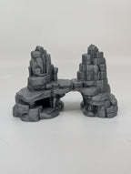 Twin Spire Rock Bridge Reptile Hide - Canyon Arch Habitat - Decor