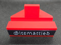 Card stand with custom nameplate