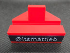 Card stand with custom nameplate