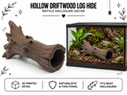 Hollow Driftwood Log Hide – Natural Tunnel Shelter