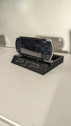PSP stand with PlayStation logo