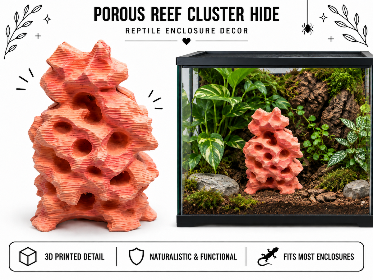 Porous Reef Cluster Hide – Rock Formation
