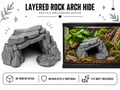 Layered Rock Arch Hide – Natural Stone Tunnel