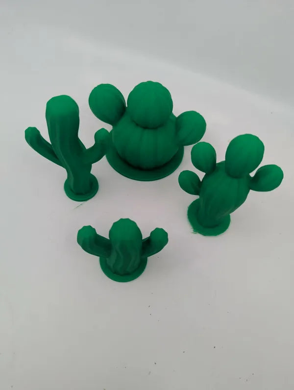 Cactus Decor Set - Desert Reptile Critter Enclosure - Terrarium Decor