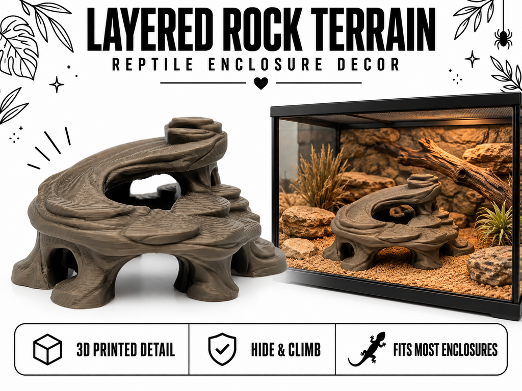 Layered Rock Terrain Hide – Multi-Level