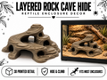 Layered Rock Cave Hide – Multi-Chamber