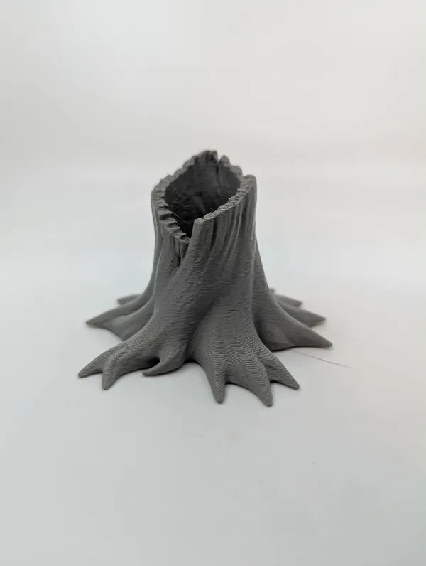 Tree Stump Holder - Desk Organizer & Reptile Enclosure Decor