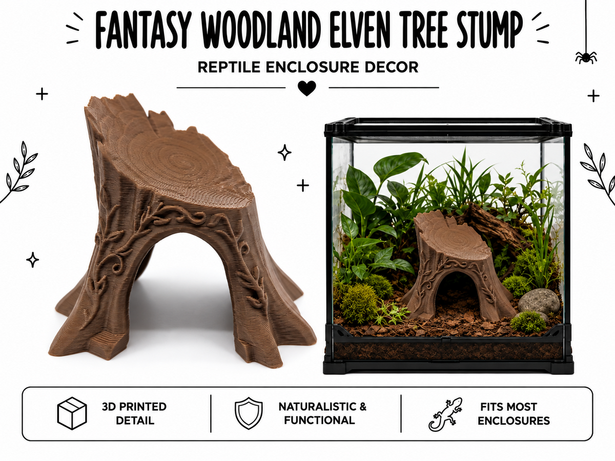 Fantasy Woodland Elven Tree Stump Hide