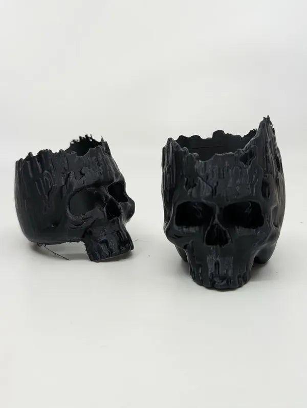 Bark Skull Hide & Planter - Woodland Reptile Terrarium Decor