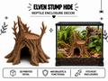 Elven Stump Hide – Fantasy Woodland Reptile Decor