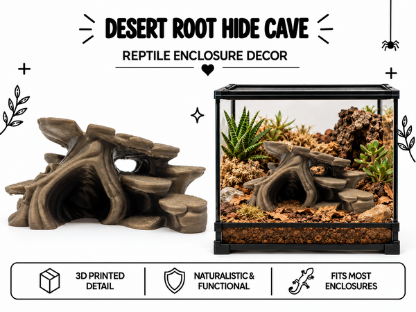 Desert Root Hide Cave | Critter Enclosure Decor