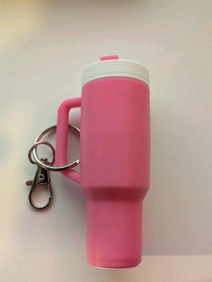 Mini Stanley Cup Tumbler Keychain Chapstick Lipstick Holder Stash - All colors