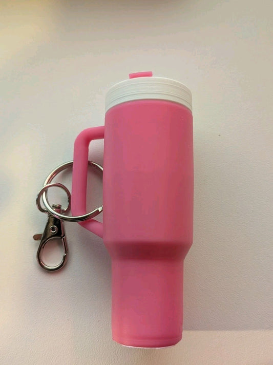 Mini Stanley Cup Tumbler Keychain Chapstick Lipstick Holder Stash - All colors