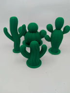 Cactus Decor Set - Desert Reptile Critter Enclosure - Terrarium Decor