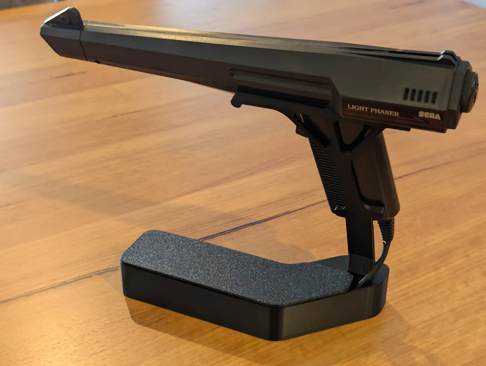 Sega Light Phaser 3050 Display Stand mounted