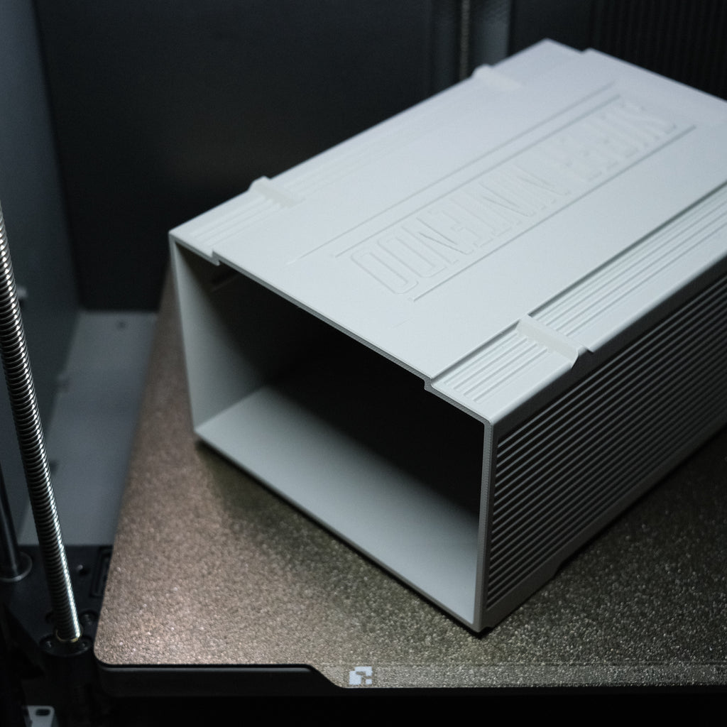 Super Nintendo game case side view