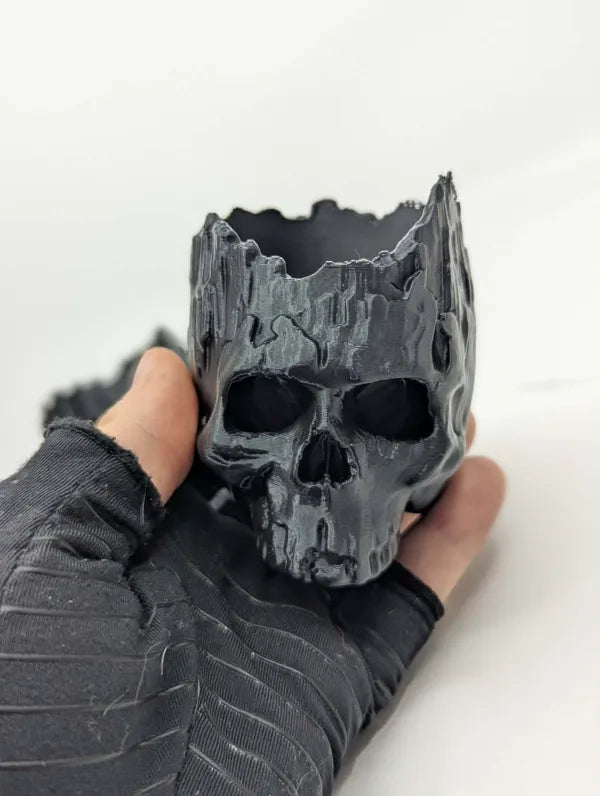 Bark Skull Hide & Planter - Woodland Reptile Terrarium Decor