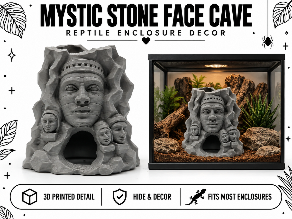 Mystic Stone Face Cave for Critter Habitats