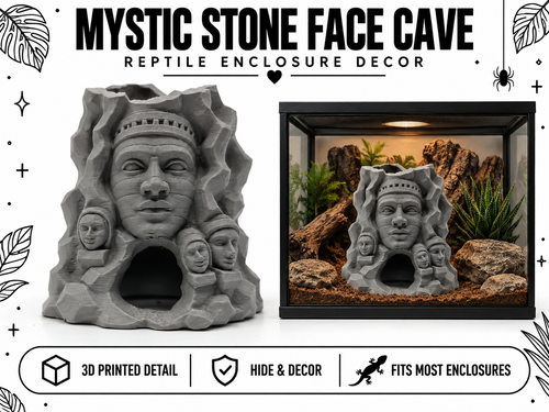 Mystic Stone Face Cave for Critter Habitats