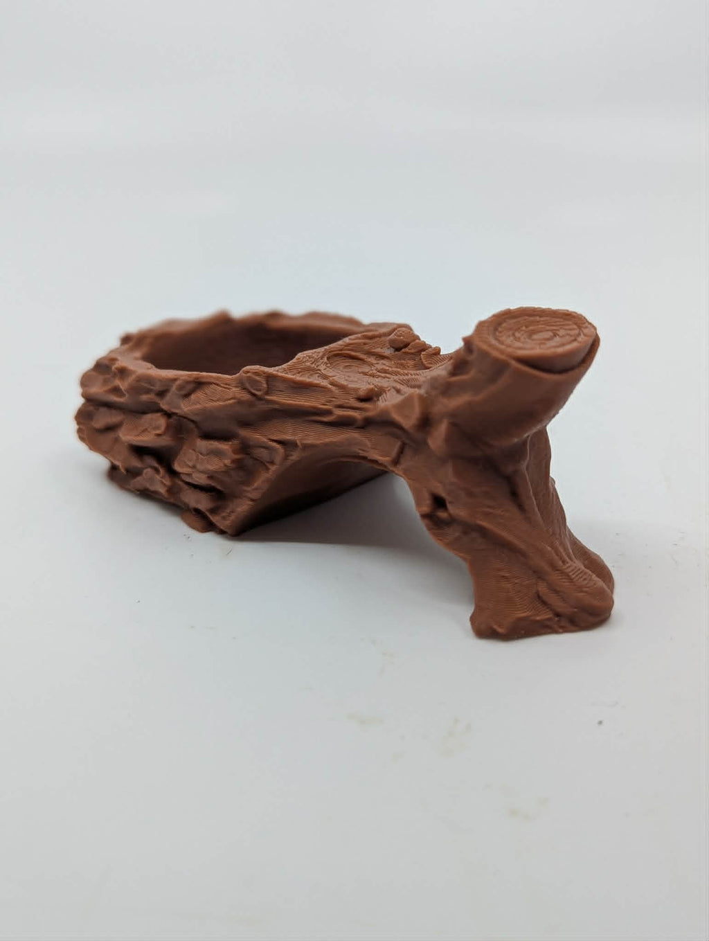 Realistic Log Water & Food Dish - Reptile Terrarium Decor