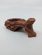 Realistic Log Water & Food Dish - Reptile Terrarium Decor