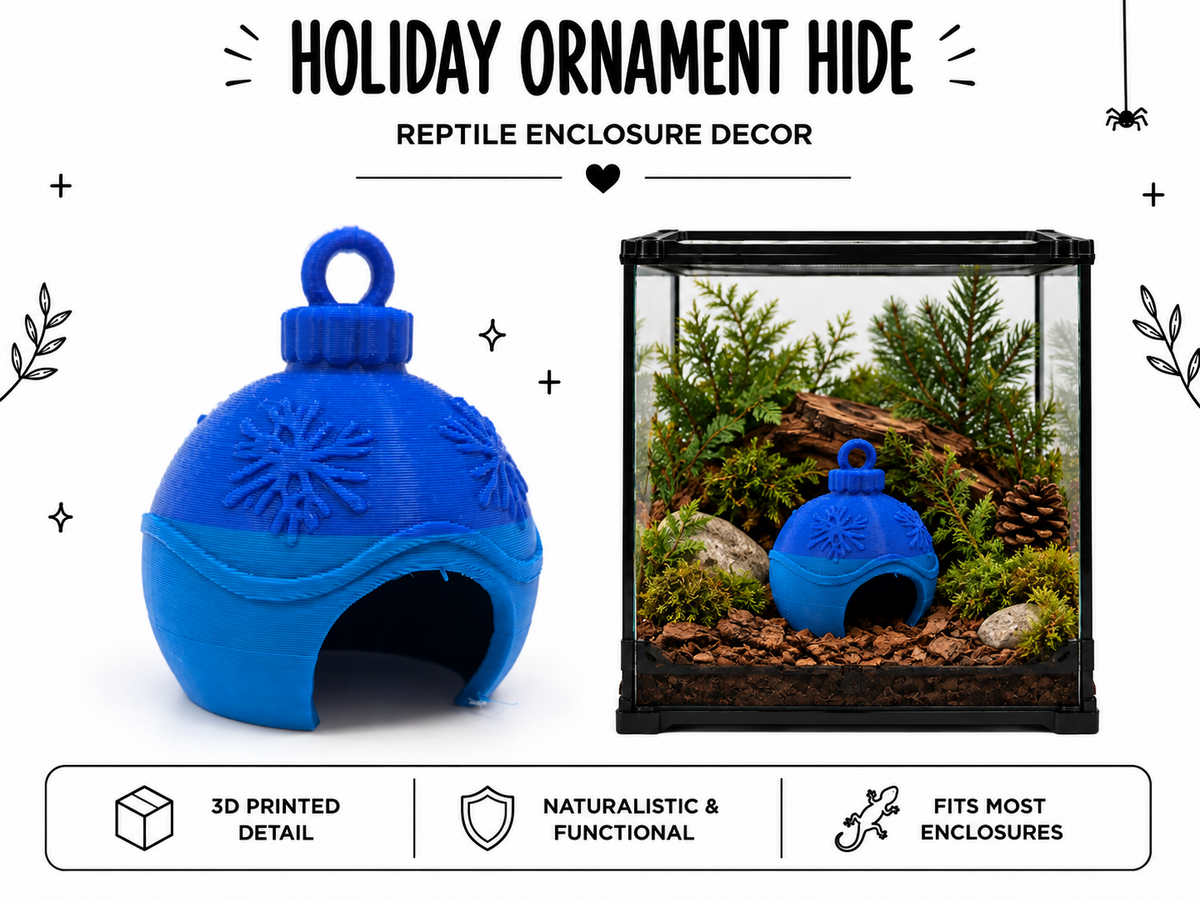 Holiday Ornament Hide – Festive Enclosure Décor