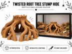 Twisted Root Tree Stump Hide – Terrarium Decor