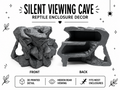 Silent Viewing Cave – Rocky Terrarium Hideout