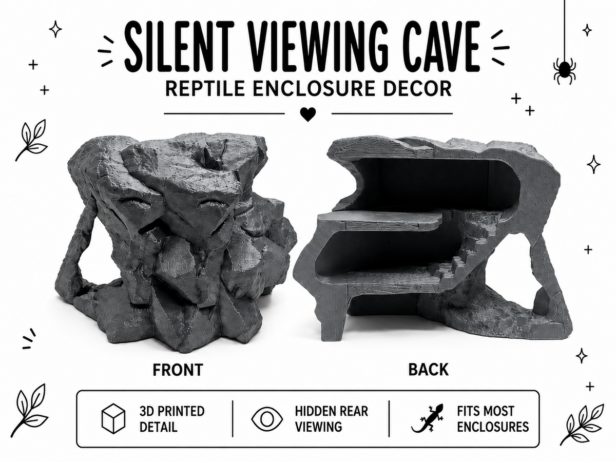 Silent Viewing Cave – Rocky Terrarium Hideout