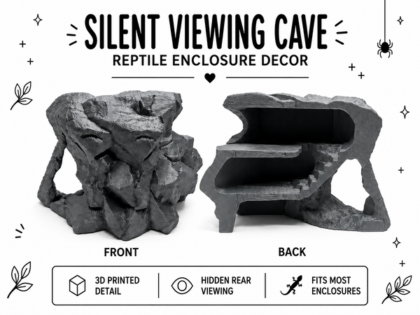 Silent Viewing Cave – Rocky Terrarium Hideout