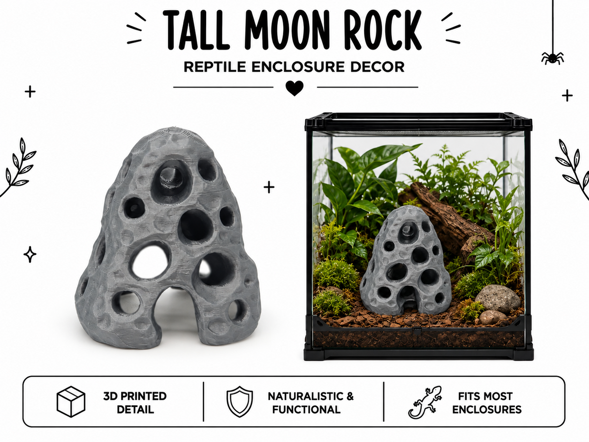 Tall Moon RockInspired Enclosure or aquarium Decor