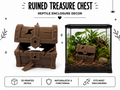 Ruined Treasure Chest Hide – Fantasy Reptile Decor