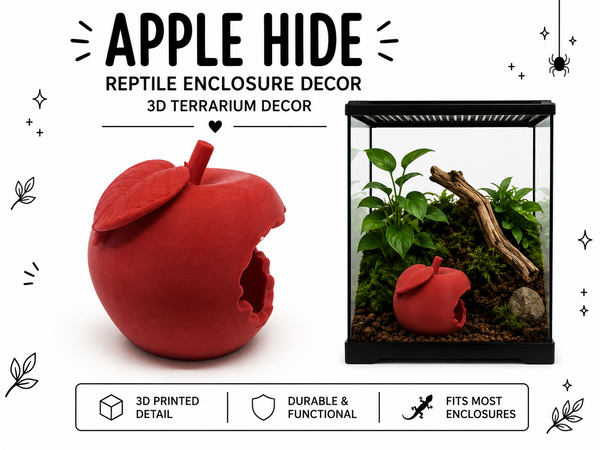 Apple Hide – Reptile Enclosure Decor