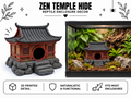 Zen Temple Hide – Japanese Pagoda Terrarium Décor