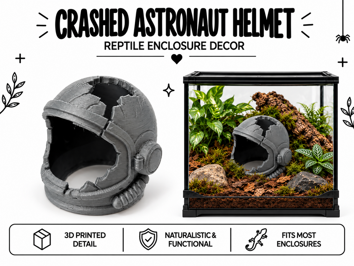 Crashed Astronaut Helmet Hide – Space-Themed Décor
