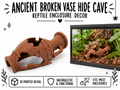 Ancient Broken Vase Reptile Hide Cave