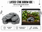 Layered Stone Burrow Hide – Low-Profile Rock Cave
