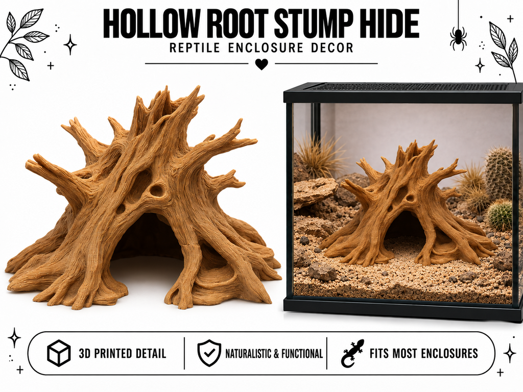Hollow Root Stump Hide – Forest Heart Shelter