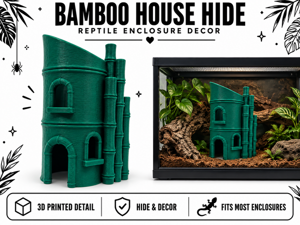 Bamboo House Hide | Aquarium, Terrarium