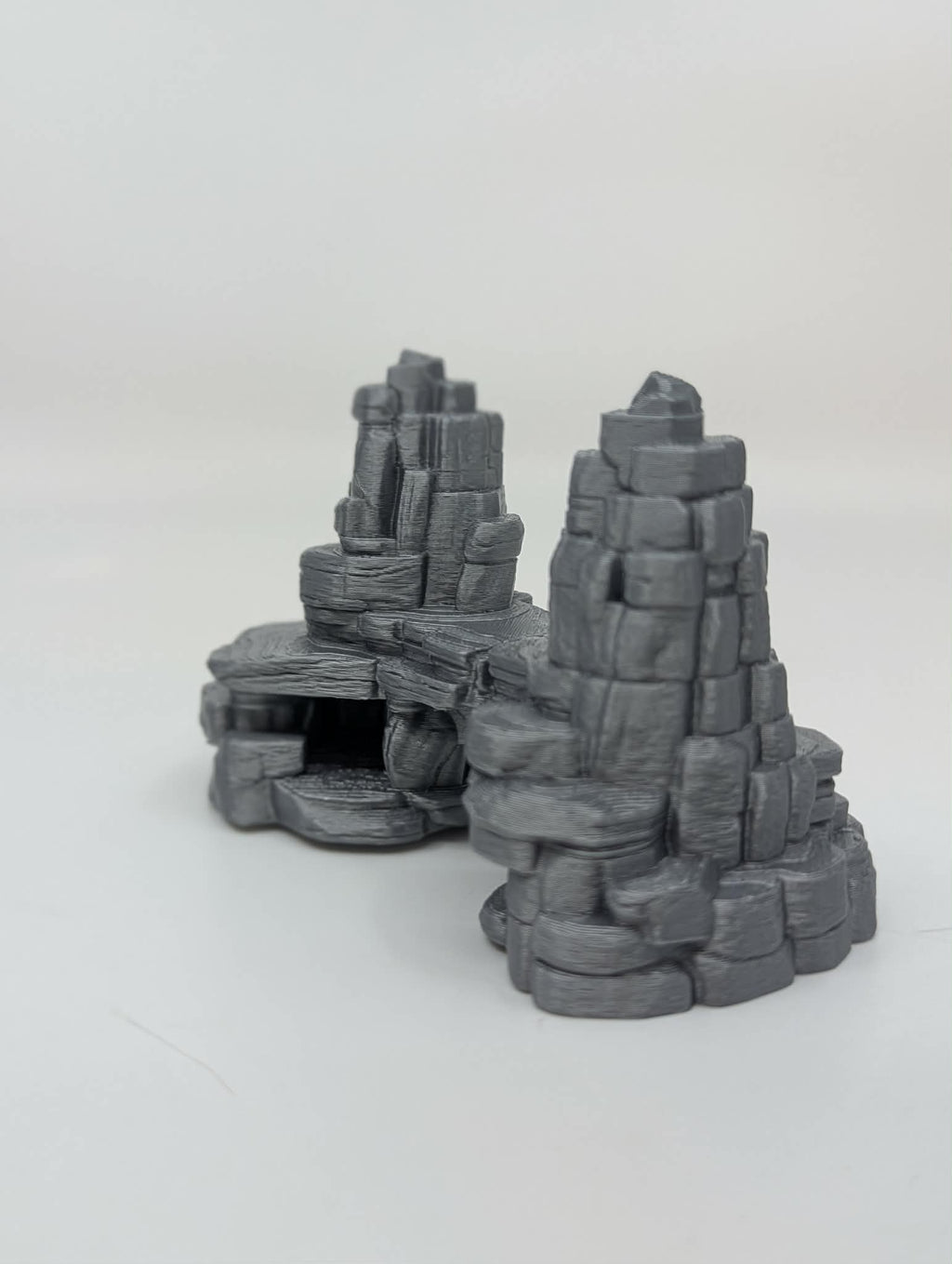 Twin Spire Rock Bridge Reptile Hide - Canyon Arch Habitat - Decor