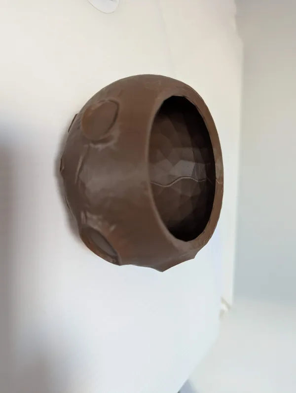 Moon Wall Hide - Arboreal Reptile Enclosure Décor - Terrarium Decor