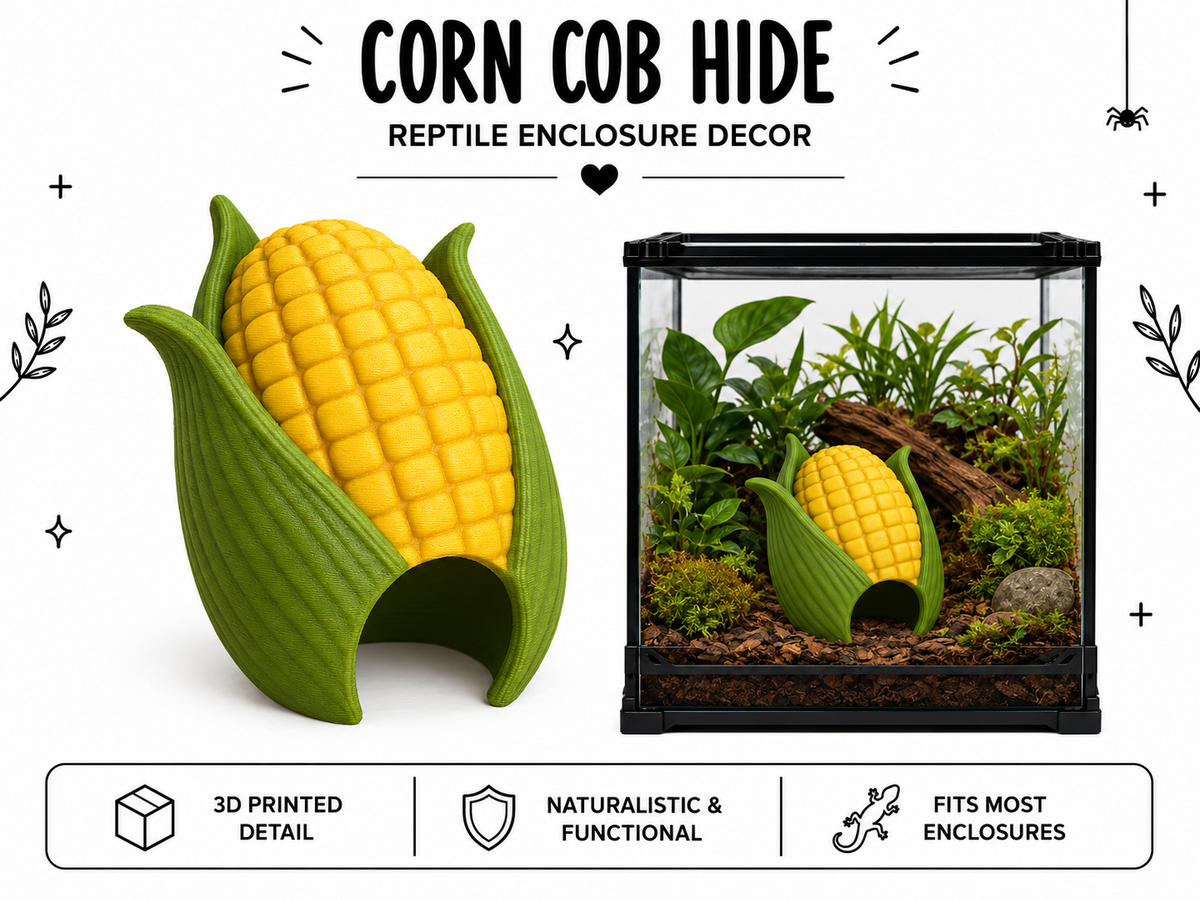 Corn Cob Hide – Rustic Harvest Reptile Decor