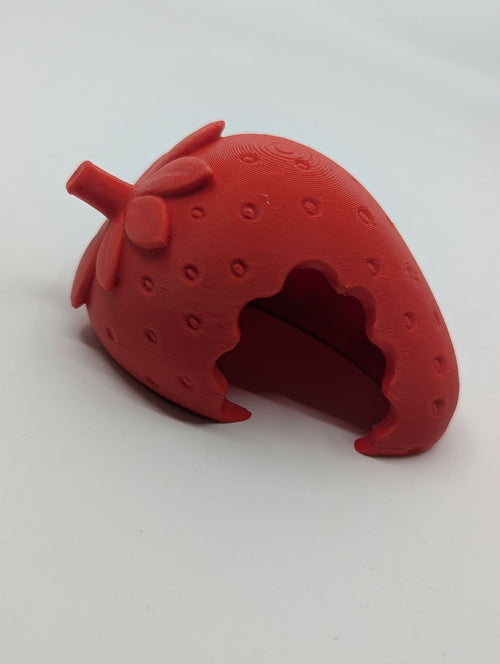 Strawberry Hide - Reptile Enclosure Decor - Terrarium Hide