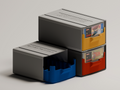 Super Nintendo EU/JAP stackable game organizer V2