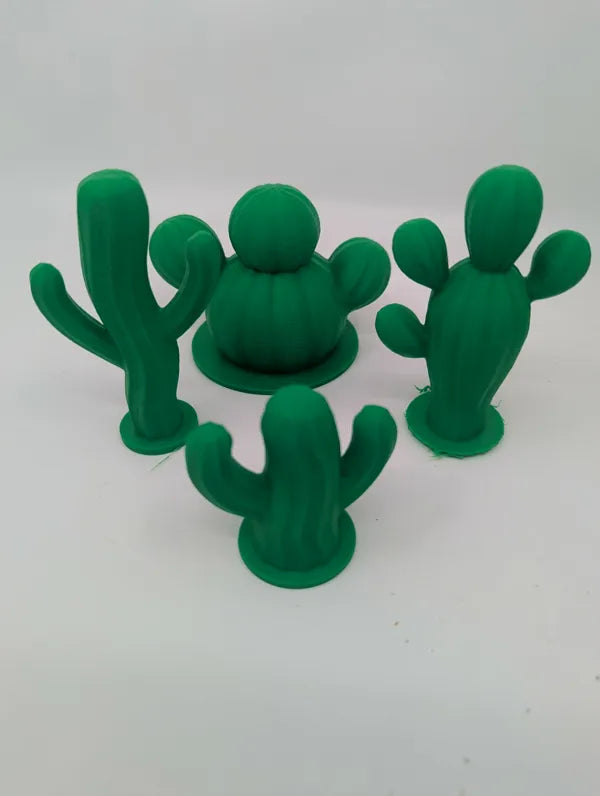 Cactus Decor Set - Desert Reptile Critter Enclosure - Terrarium Decor
