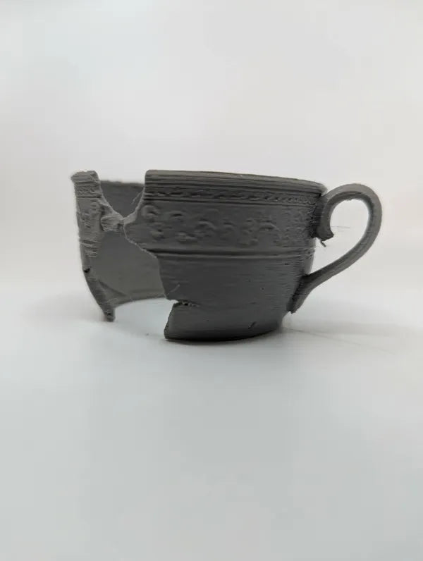 Broken Teacup Enclosure Décor - Fantasy Ruins Accent - Reptile Decor