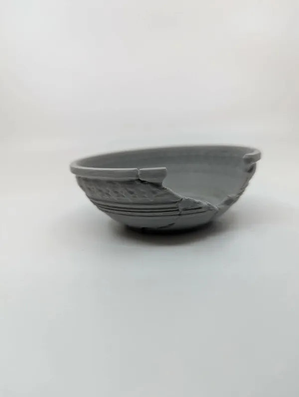 Broken Stone Bowl Hide / Dual-Purpose Décor - Reptile Decor